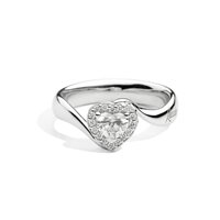 Anello Recarlo Donna Anniversary Love in Oro bianco Diamante 0.236 Ct R67SC002/023 - R67SC002/023